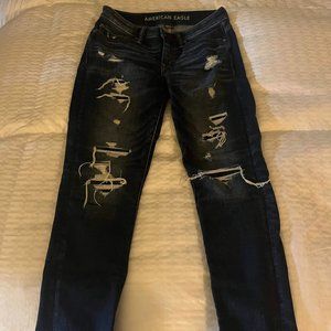 AE AirFlex+ Patched Athletic Skinny Jean 28x30 EXCELLENT CONDITION